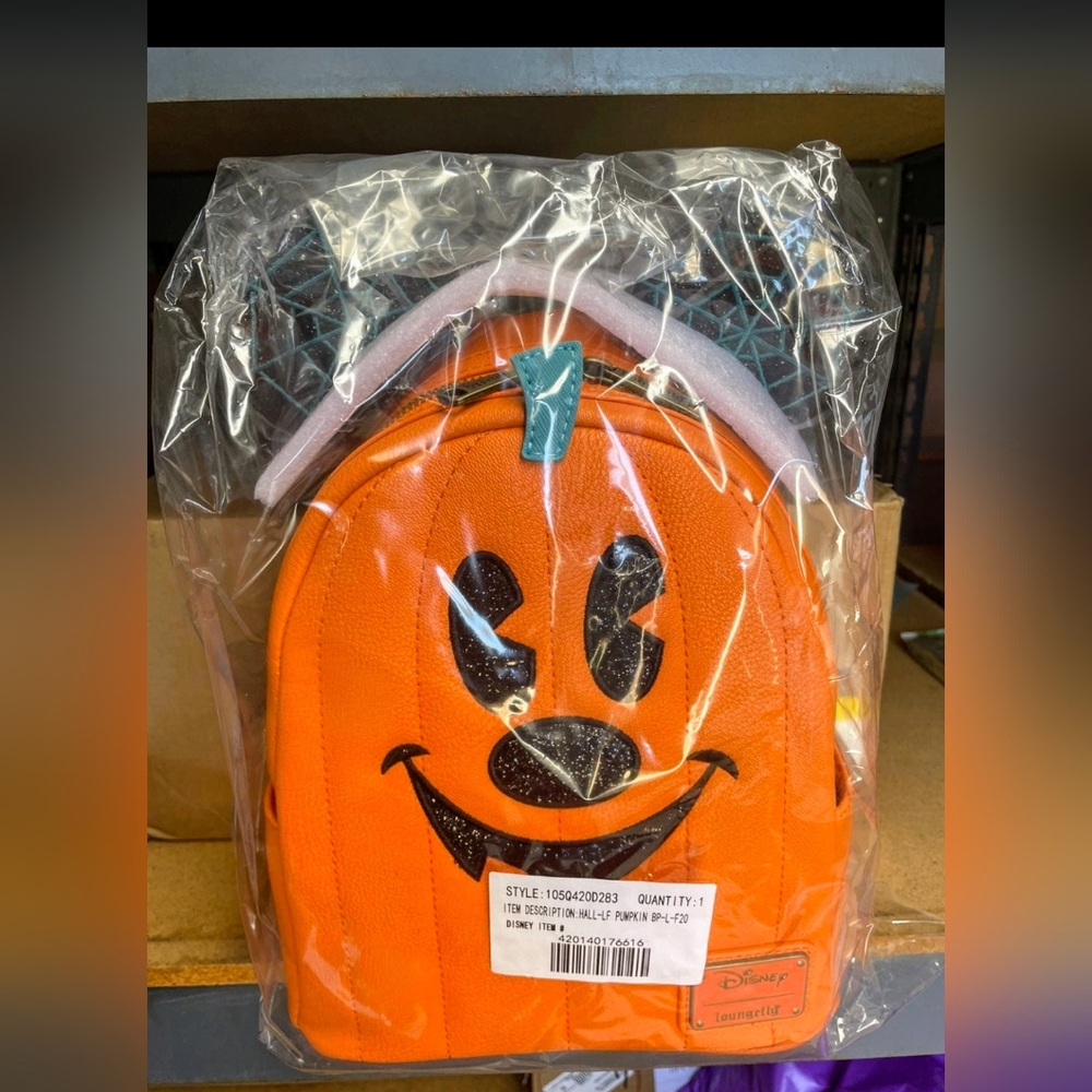 Loungefly Disney Halloween Pumpkin Mickey mini backpack